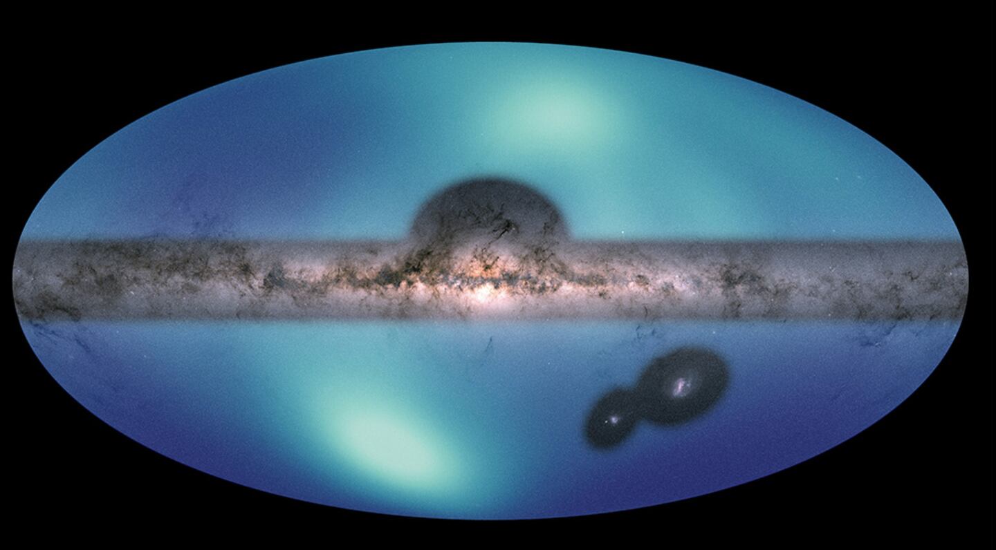 Astrônomos da NASA lançam novo mapa do céu com alcance externo da Via Láctea.
