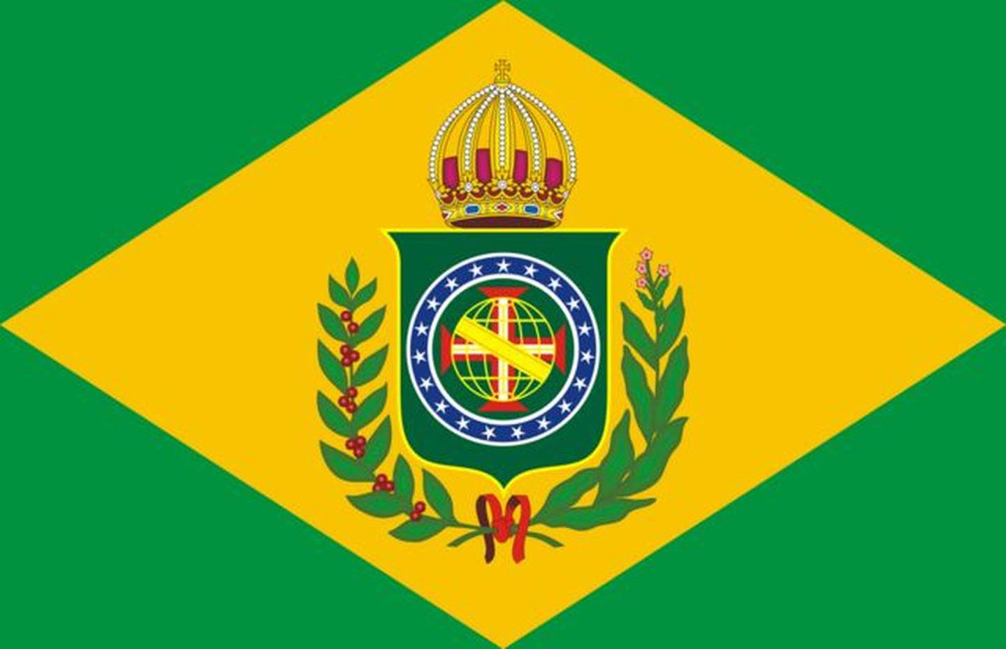 Bandeira do Império, que serviu de inspiração para atual símbolo nacional