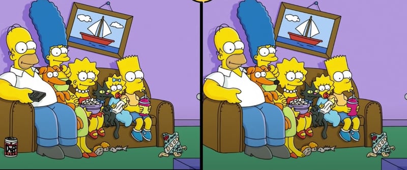 Jogo dos 7 Erros - Para quem gosta dos Simpsons essa está muuuito