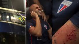 VÍDEO: Ônibus do Fortaleza é atacado com bomba e pedras pela torcida do Sport, afirma dirigente