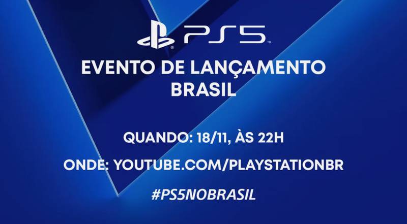 PS5 no Brasil: Lançamento em 19 de novembro e preço a partir de R$ 4.499