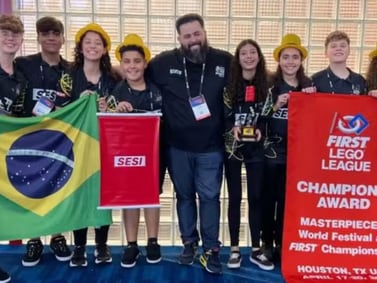 Estudantes brasileiros dominam torneio mundial de robótica