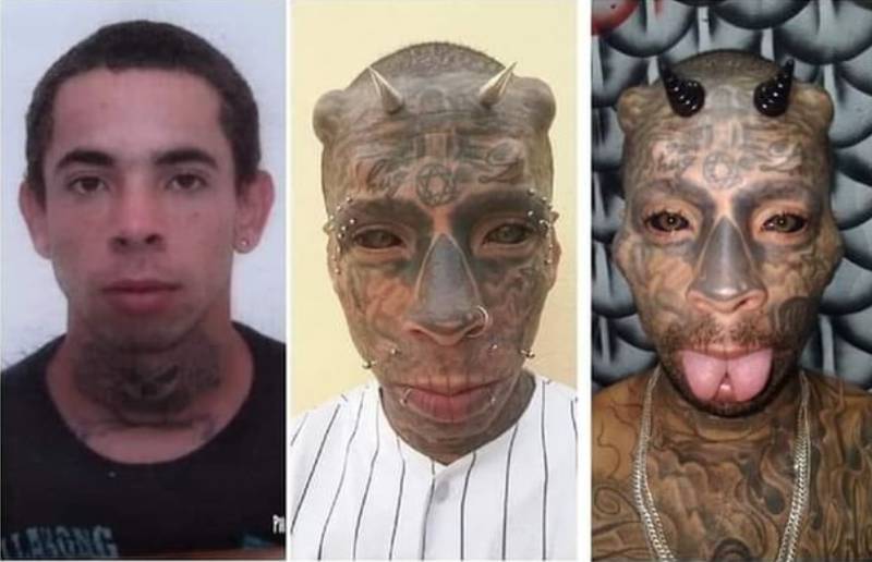 Pedro Kenso é tatuador e adepto a modificações corporais extremas