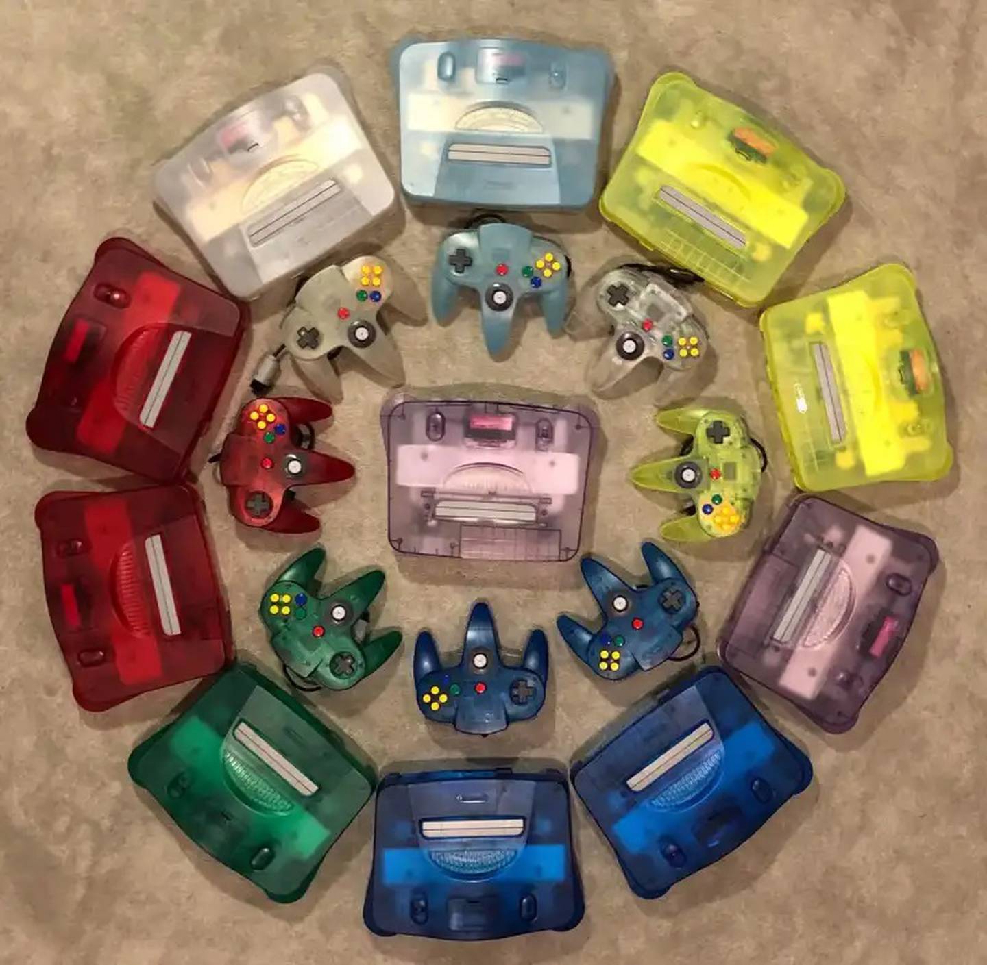 Nintendo 64 colores