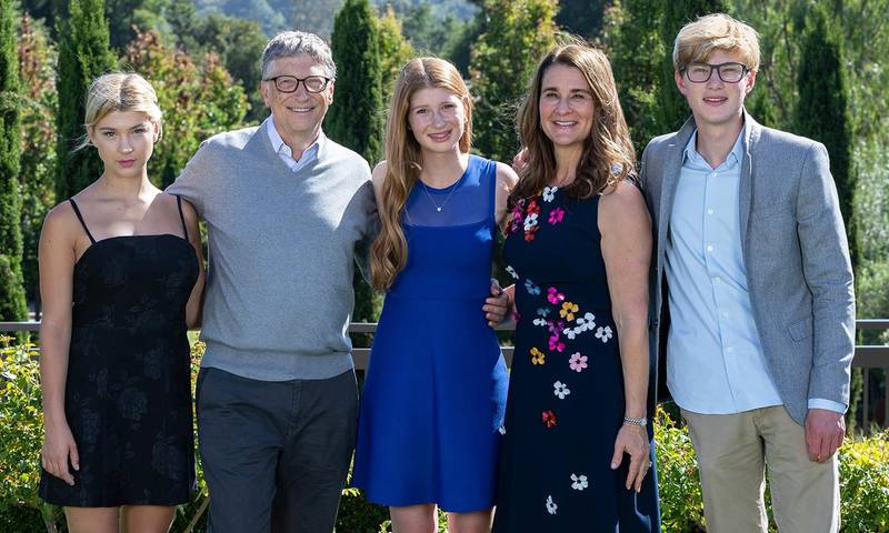 La familia de Bill Gates