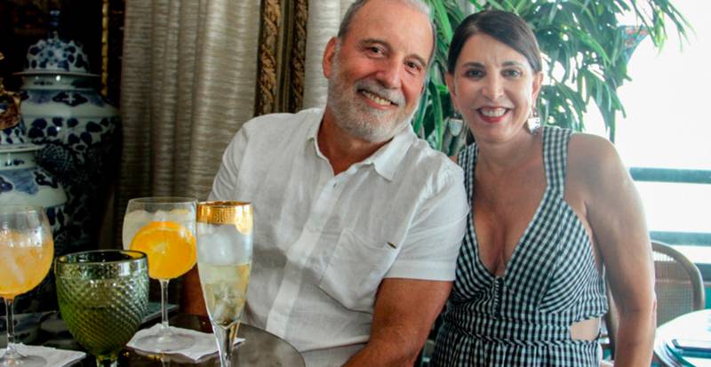Banqueiro José Bezerra de Menezes Neto e sua esposa Luciana
