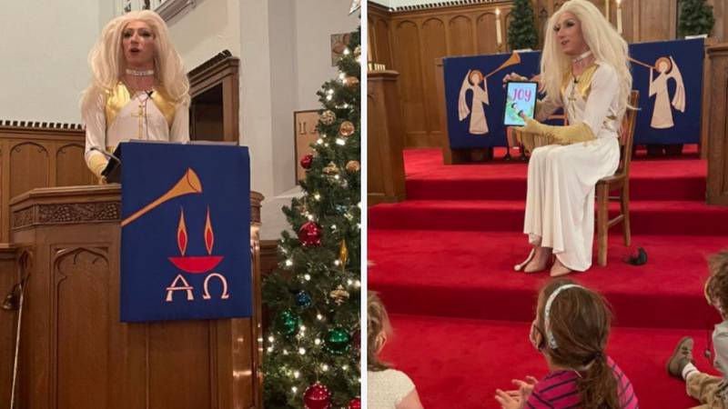 Pastor se veste como drag queen para pregar para crianças