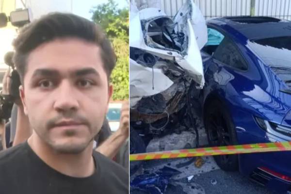 Condutor de Porsche estava a mais de 150 km/h quando colidiu e matou motorista de app, diz laudo