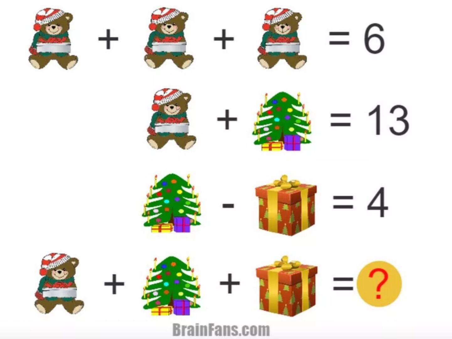 Quiz de Natal: apenas gênios da matemática podem acertar a resposta em 20  segundos – Metro World News Brasil