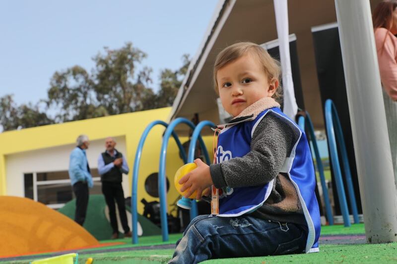 Niños del 'Quito Wawas" se educan en centros de atención a la primera infancia administrados por el Municipio de Quito.