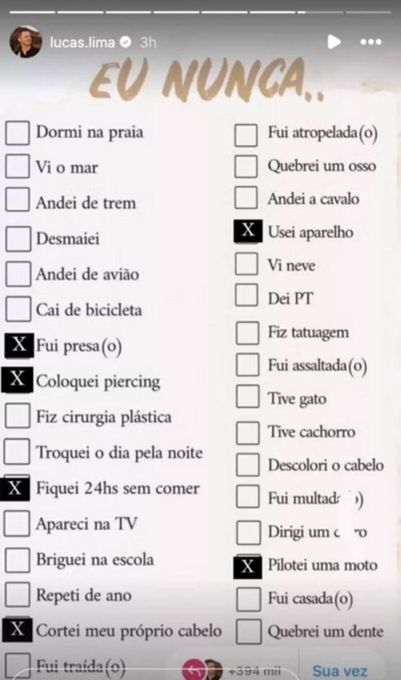 Lucas Lima revela que já foi traído e defende Sandy