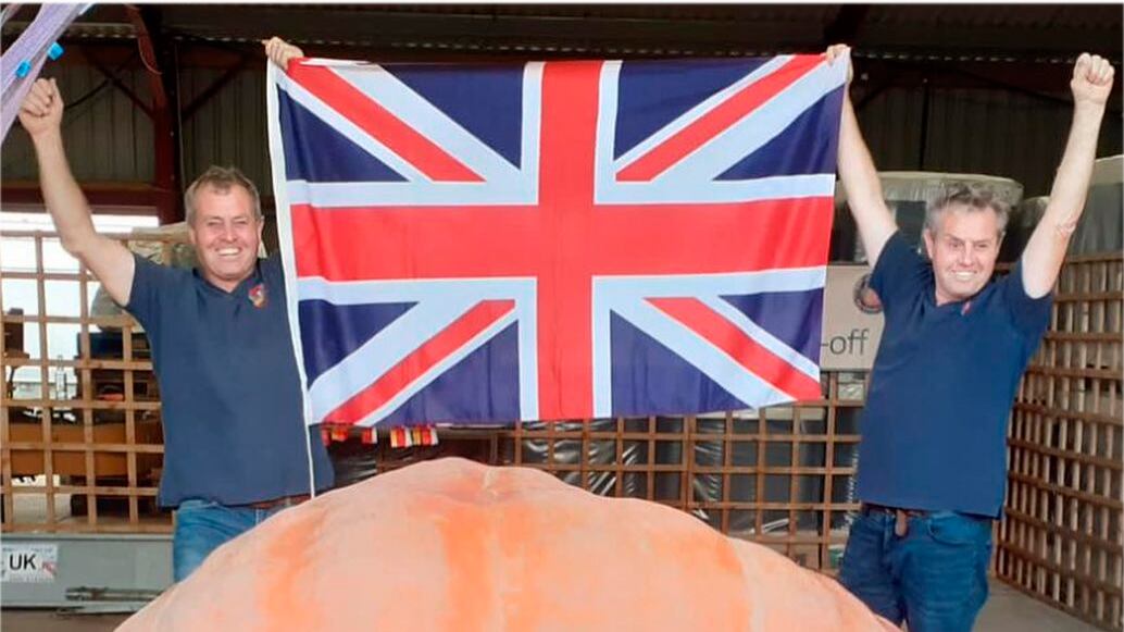 Abóbora gigante ganha título de maior do Reino Unido