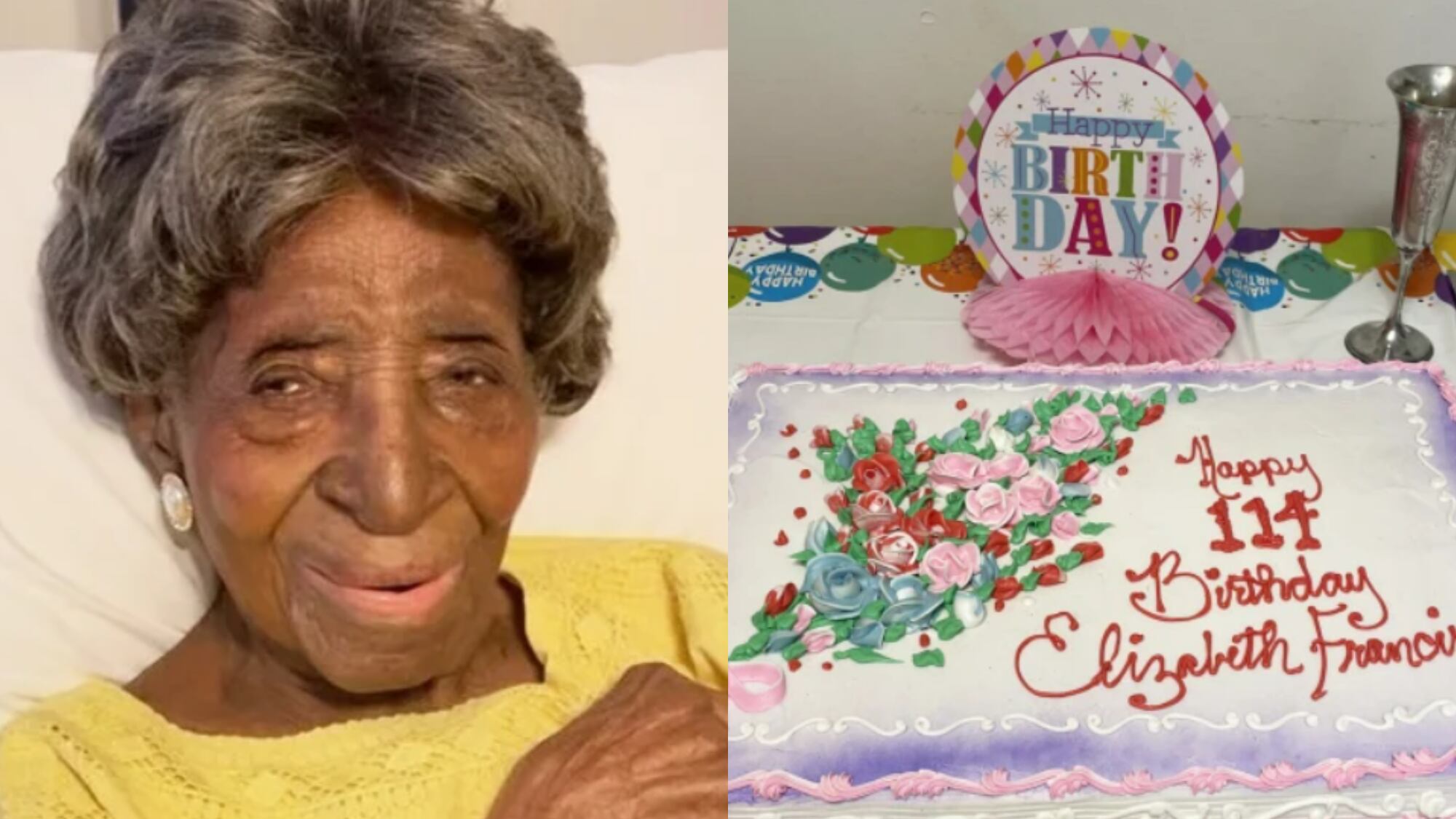 Elizabeth Francis completou 114 anos em 25 de julho