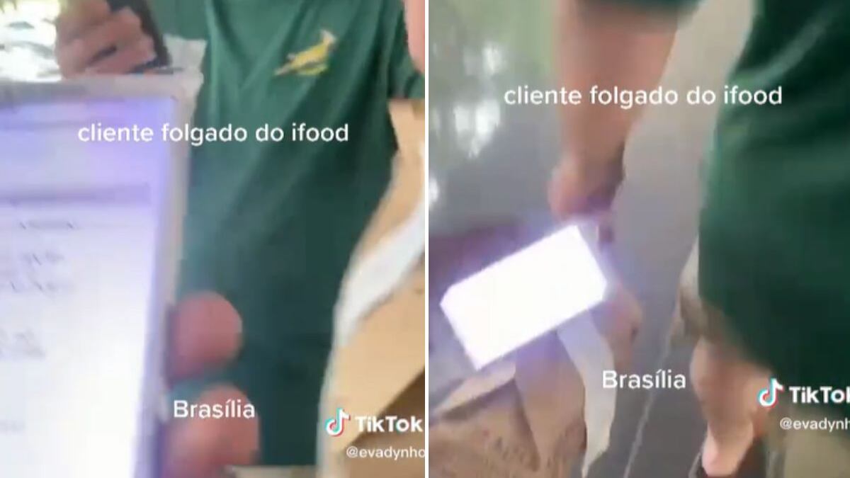 Confusão entre cliente e entregador de comida vai parar nas redes sociais