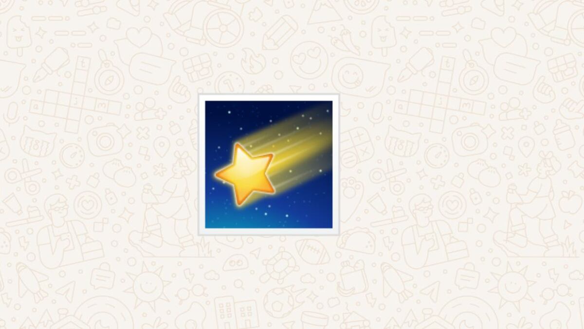 El emoji de estrella fugaz tiene varios usos dentro de WhatsApp