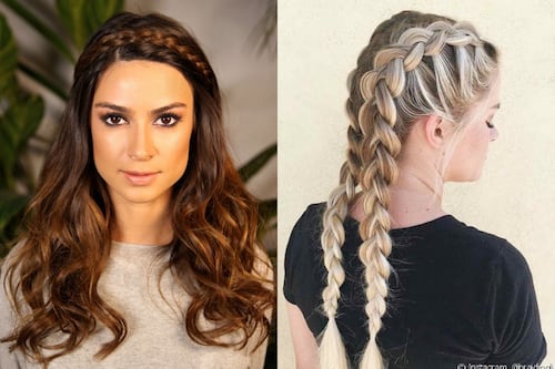 5 penteados com tranças fáceis de fazer sozinha para cabelos lisos; com tutorial