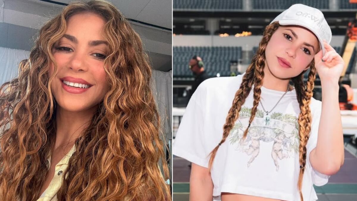 Shakira presumió sus caderas con un bikini lila de flecos.