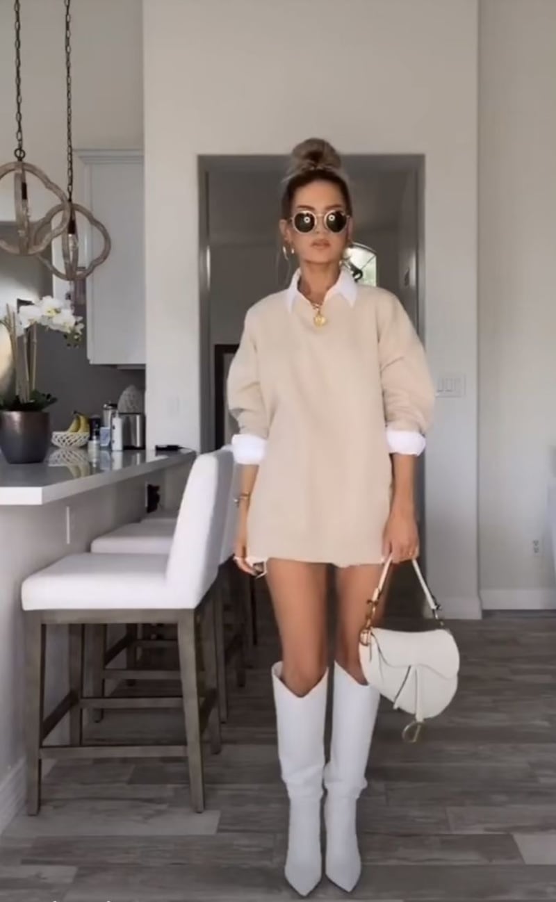 ¡Adiós botas negras! Así es como las botas blancas prometen un look distinto, chic y coqueto