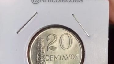 Moeda de Cruzeiro pode valer quase R$ 300 se apresentar pequeno detalhe