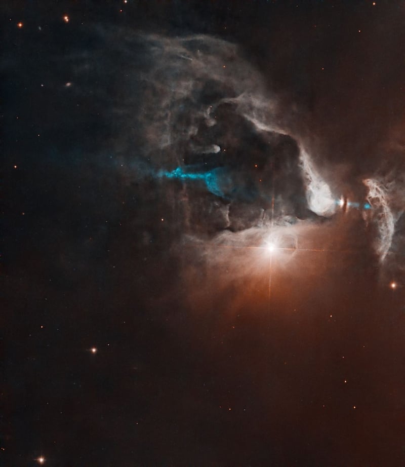 Una imagen del Hubble del sistema FS Tau NASA Hubble