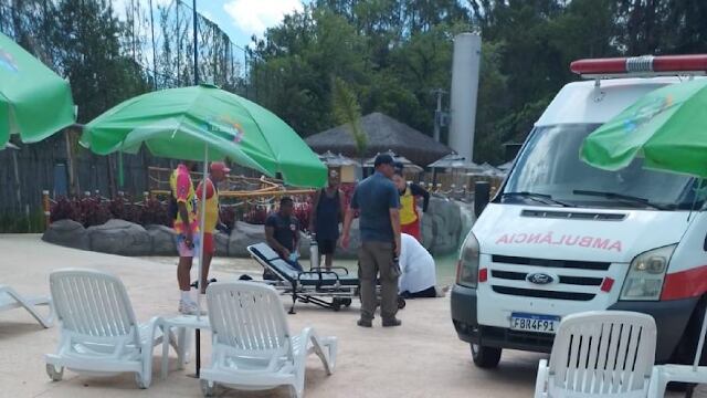 Ela foi socorrida, mas não resistiu