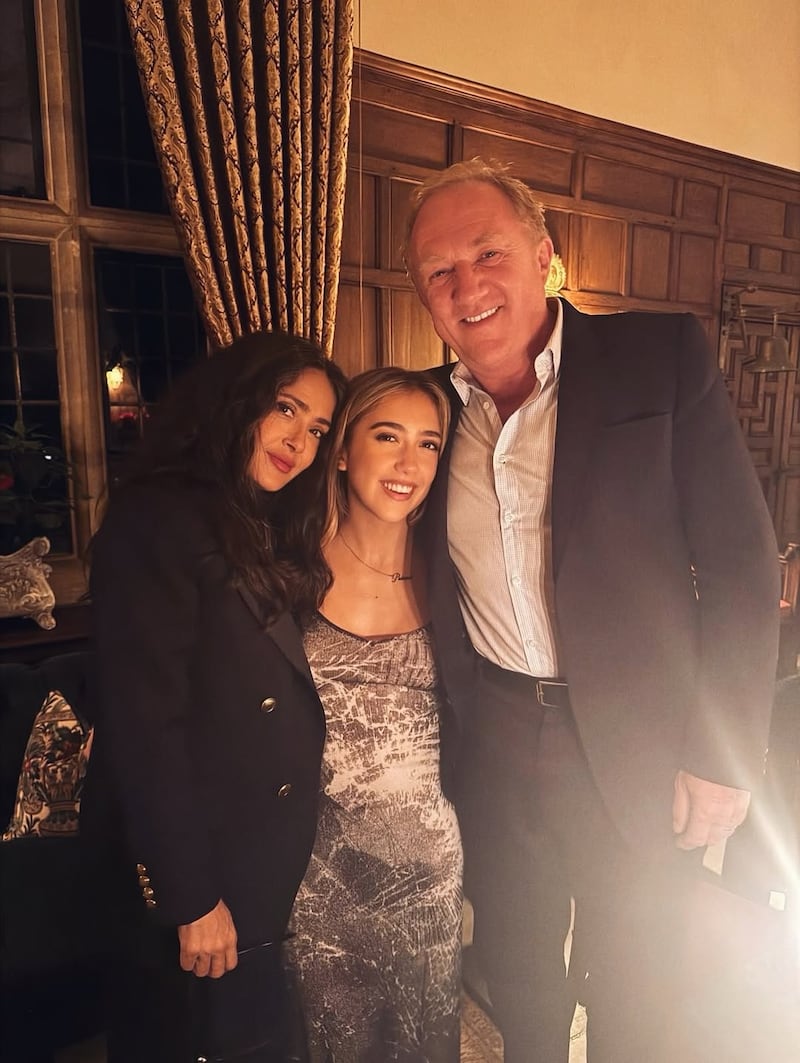 Salma Hayek junto a su hija Valentina Paloma y su esposo François-Henri Pinault