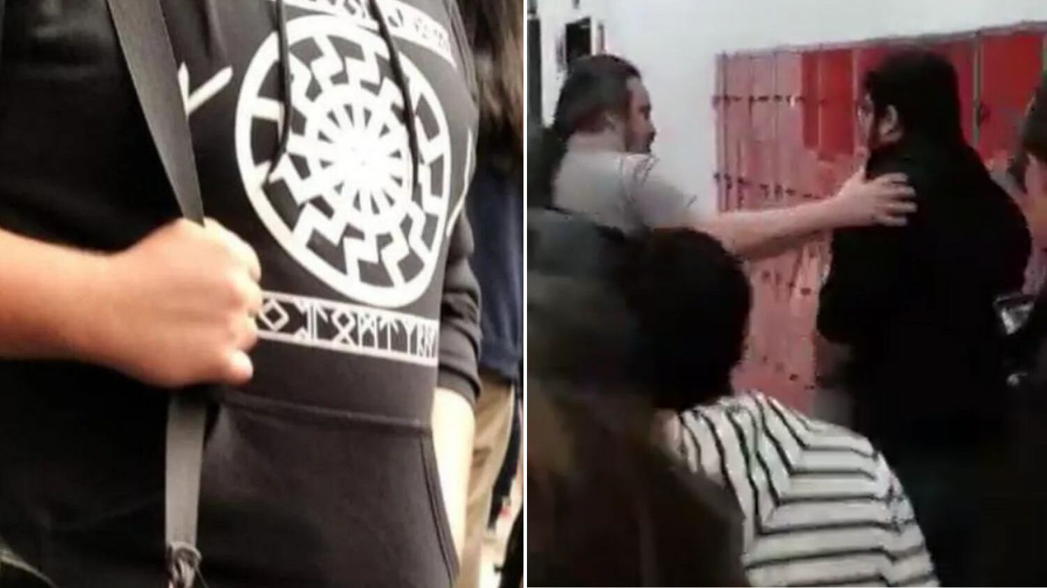 Ele foi levado para a delegacia