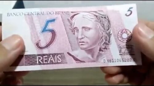 Nota de 5 reais valiosa
