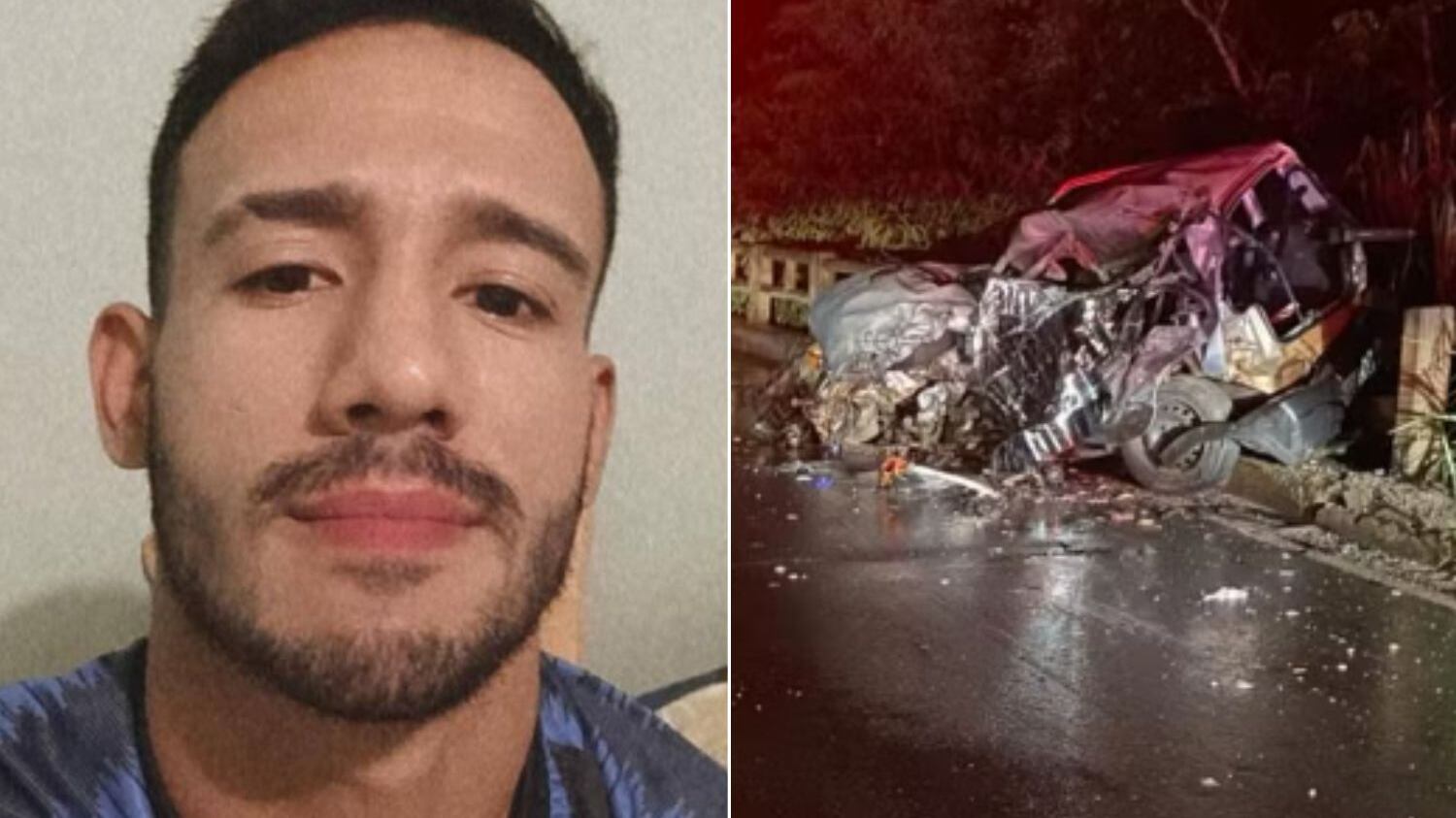 Namorada dele ficou ferida, mas foi socorrida com vida