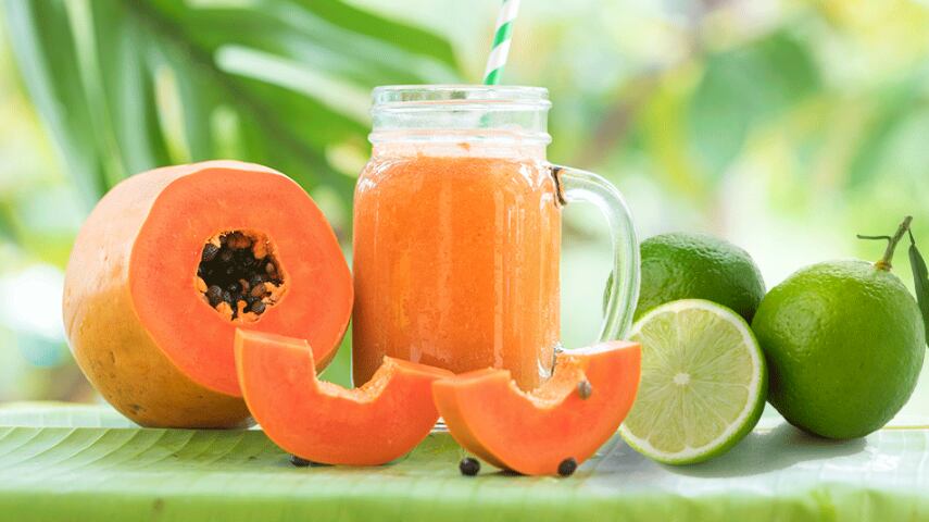 Suco mamão e limão/ Reprodução