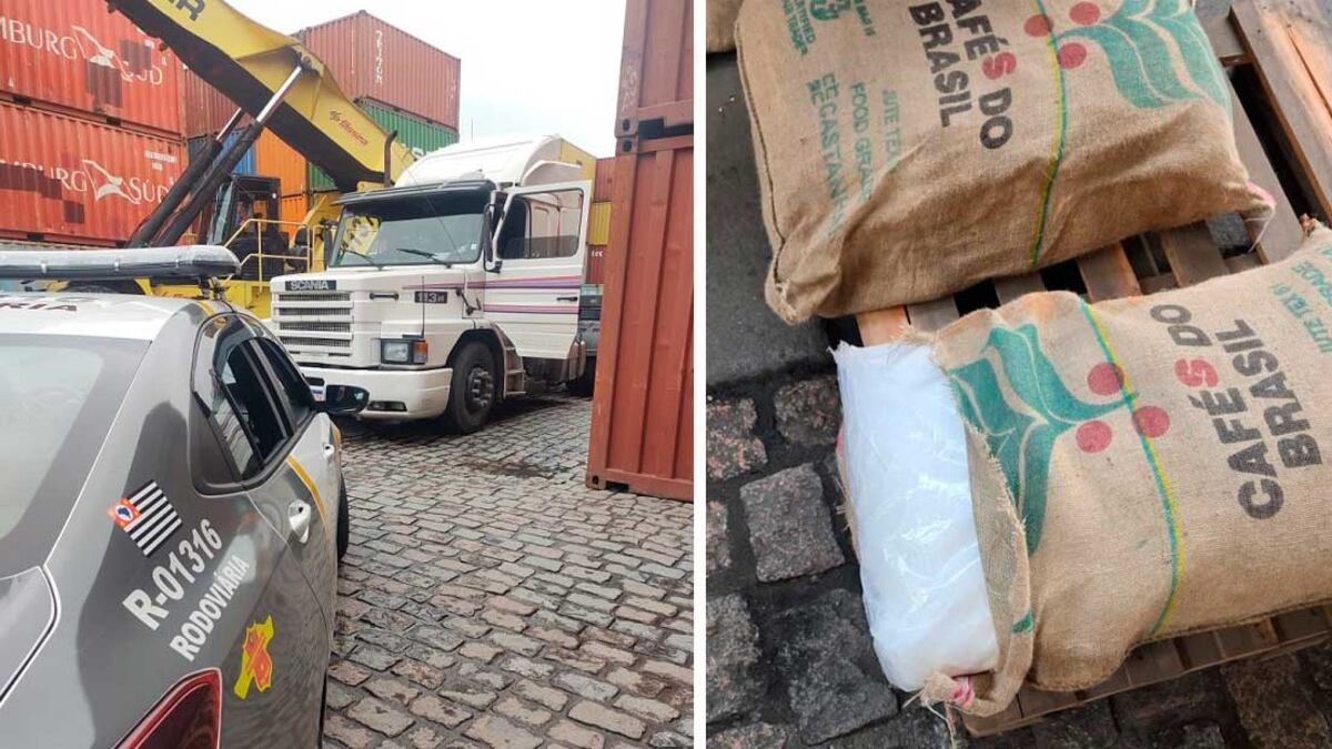 Apreensão de cocaína em Santos