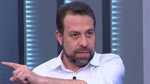 Boulos durante sabatina na CNN Brasil