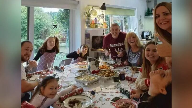 Família Duddridge reunida no Natal