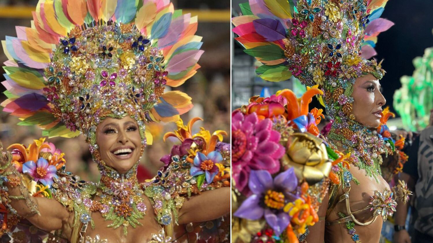 Participantes a ovacionaram