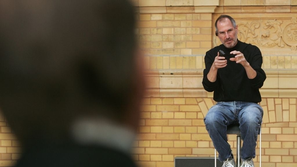 Steve Jobs con las New Balance 992