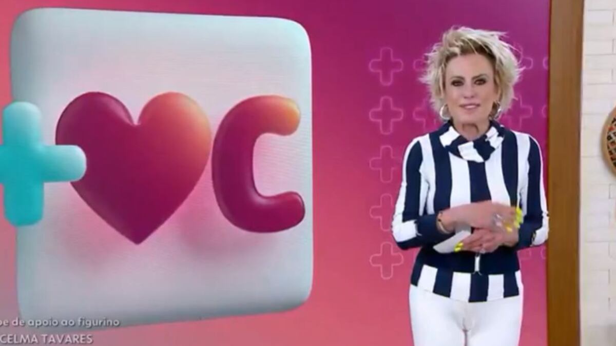 Ana Maria Braga 'se enrola' em frase final do 'Mais Você'