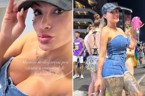 De férias da produção de vídeos de sexo, Andressa Urach usa tática para curtir carnaval em Salvador