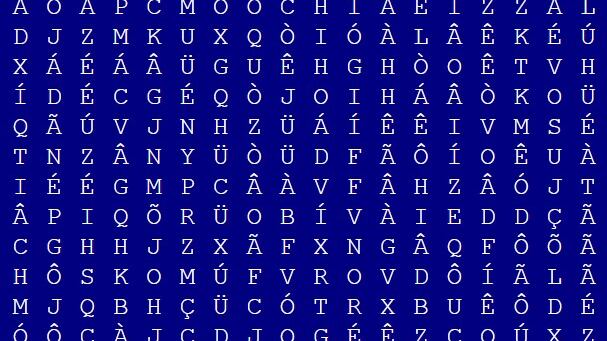 Caça-palavras homozigoto