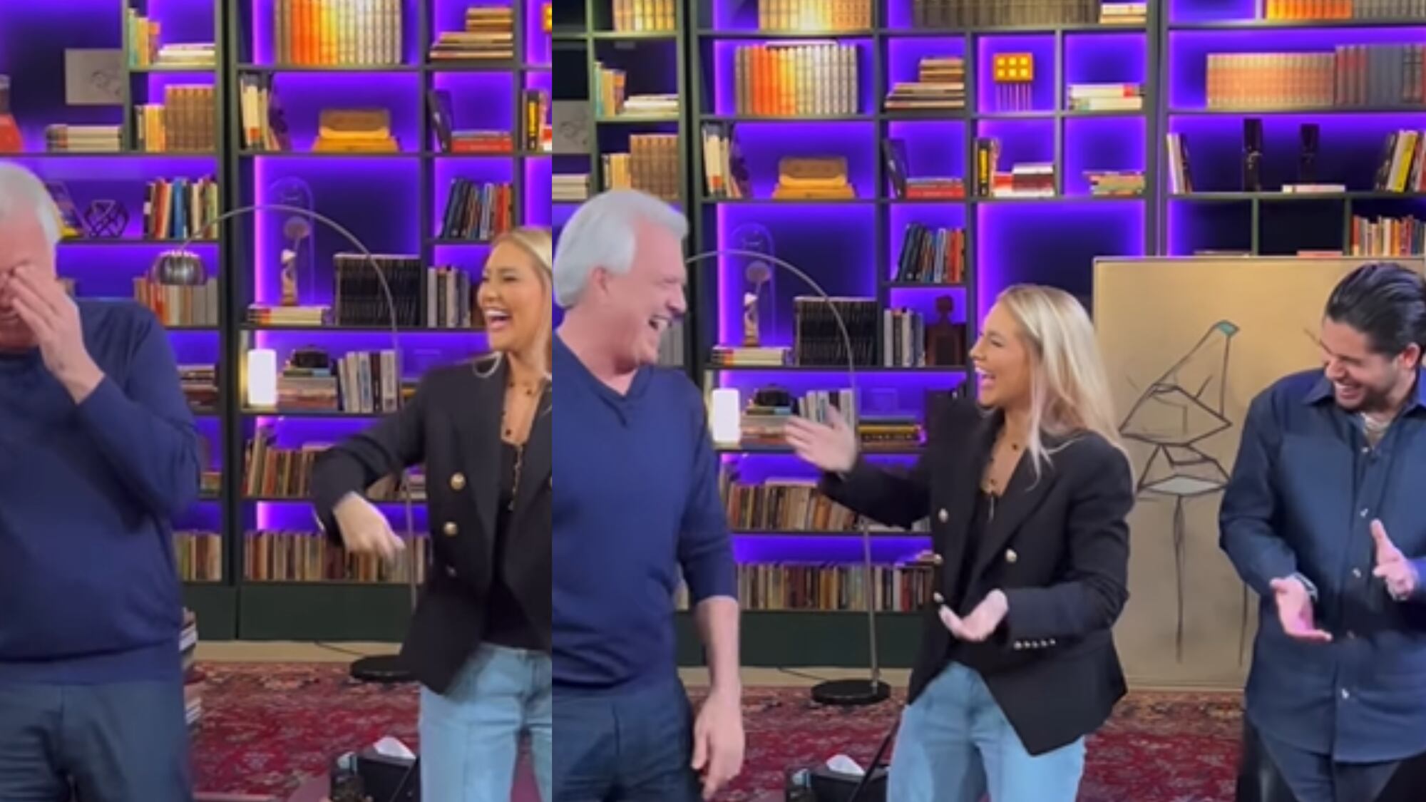 Pedro Bial faz coreografia de 'Marrento' com Virginia Fonseca e Zé Felipe