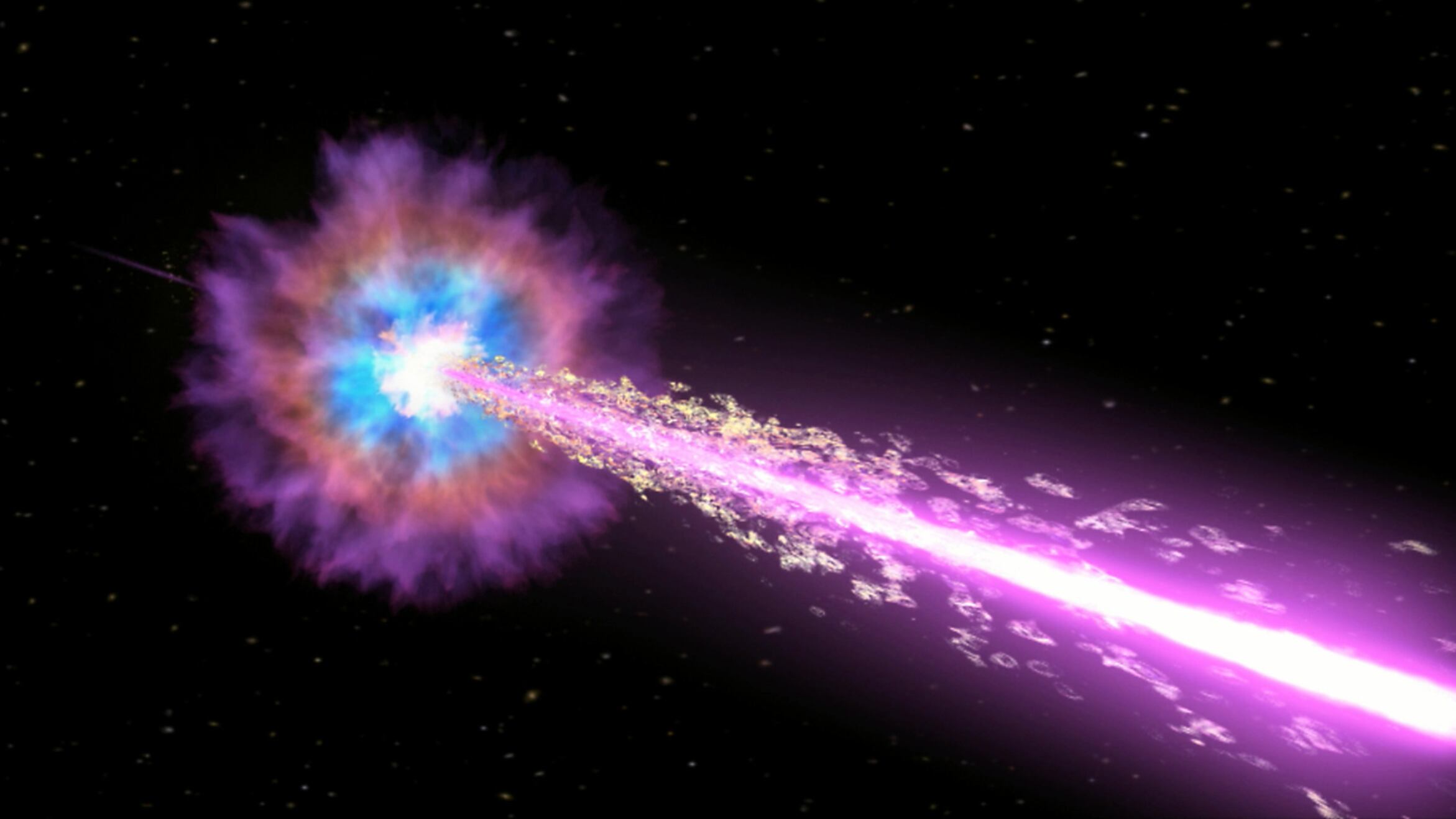 explosão cósmica gigantesca