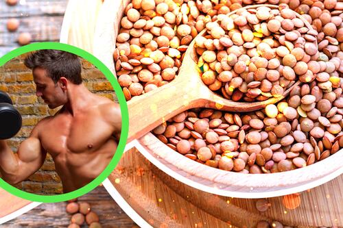 Ganhe massa muscular comendo lentilhas, como menciona um especialista