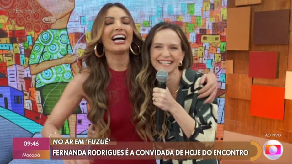 Ao lado de Patrícia Poeta, atriz Fernanda Rodrigues fala de suas personagens no TBT do Encontro