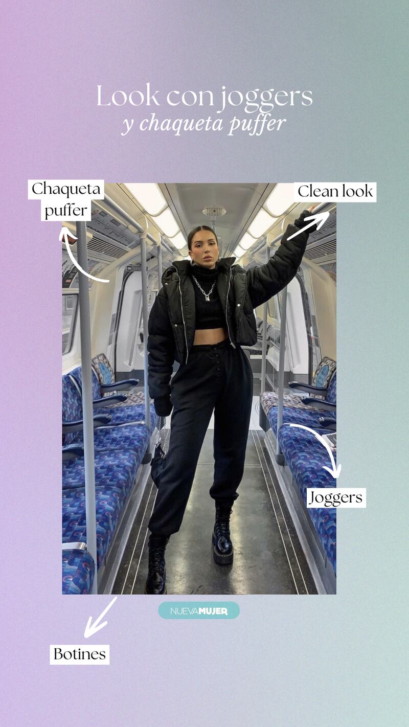 ¿Cómo combinar joggers con blazer o abrigo?