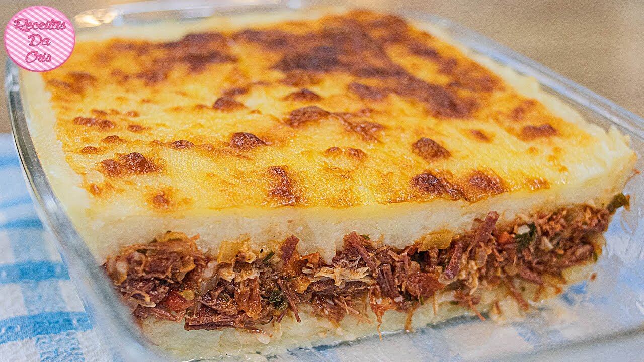 escondidinho de carne seca com mandioca