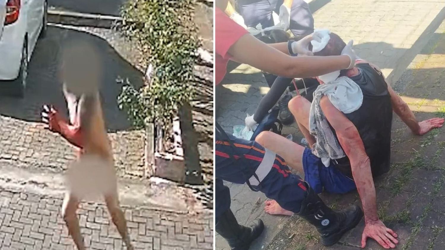 Agressor está preso