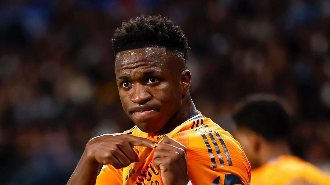 Vini Jr em jogo pelo Real Madrid