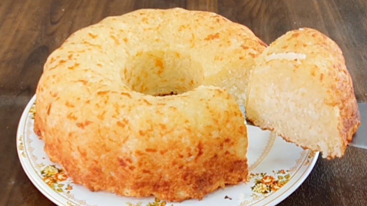 Receita caseira de bolo de tapioca super fácil de fazer e de comer rezando