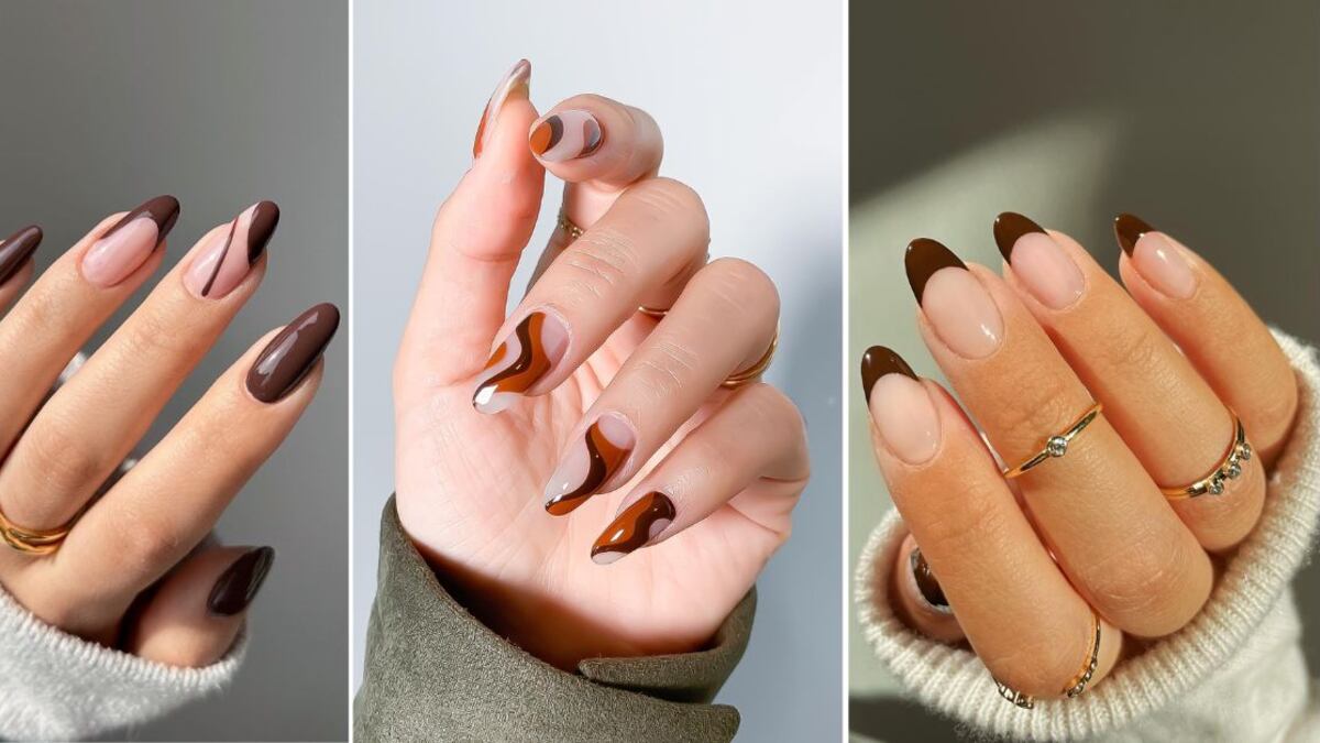 La manicura chocolate es un clásico de la temporada otoñal