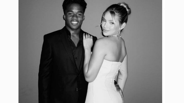 Endrik e a namorada Gabriely Miranda