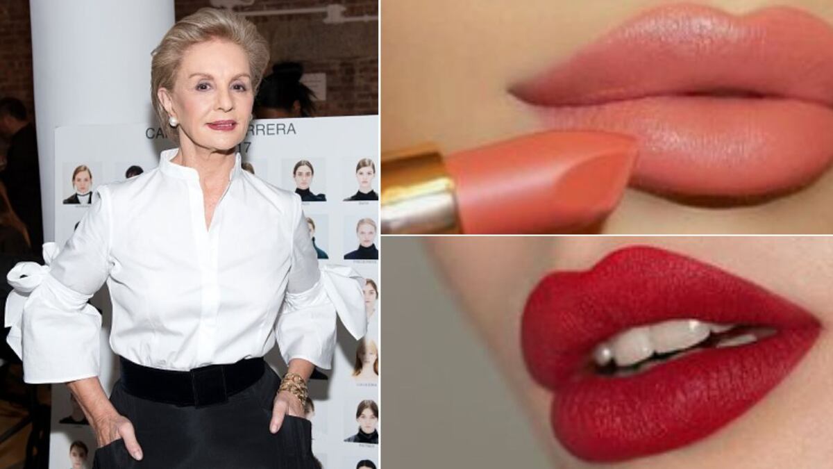El único color de labial que Carolina Herrera recomienda para las mujeres de 40 años